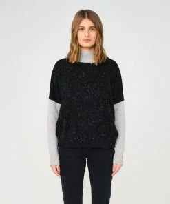 Brodie Cashmere Isabella Colorblock Sweater Sweaters