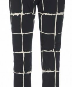 BITTE KAI RAND Woven Black Ink Check Magic Pant