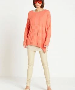 Planet Fruit Punch Box Weave Sweater