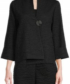 ICCOLLECTION Asymmetrical One Button Jacket Jackets