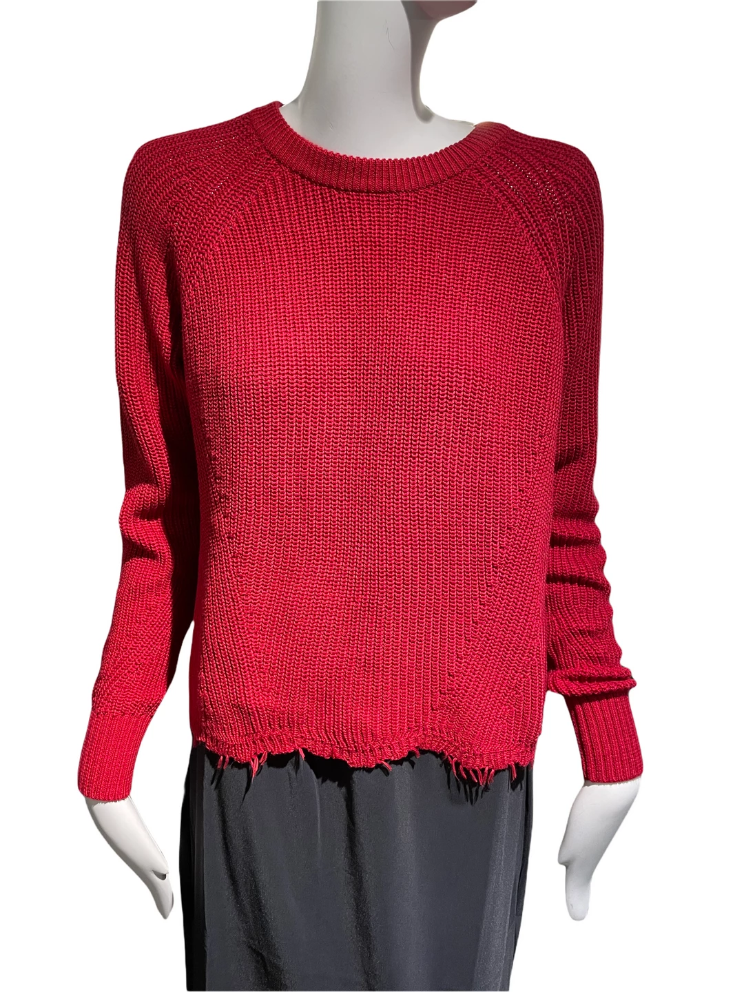 AUTUMN CASHMERE Distressed Scallop Shaker Sweater Sweaters 2 AUTUMN CASHMERE Distressed Scallop Shaker Sweater Sweaters