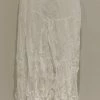 Baci Dresses White Crinkle Silk Dress