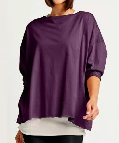 PLANET Tops Boxy Basic Tee One Size