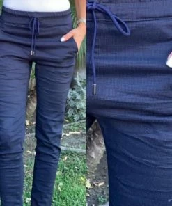 Bevy Flog Shely Pant Navy Cube Bevy Flog