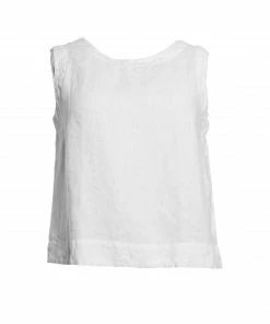 CUT LOOSE Linen Solid Shell Tops