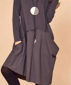 Naya Dresses Jersey Dress Zip Trim