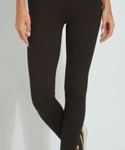 Lyssé Pants Signature Center Seam Black Leggings
