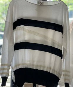 Planet Sweaters Side Striped Sweater