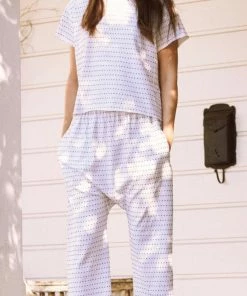 THE GREAT Swiss Dot Crop Tee Tops