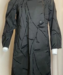 MYCRA PAC Donatella Raincoat In Black Bamboo