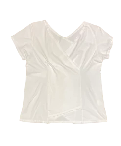 LUNA LUZ Tops Crossover Top Short Sleeve