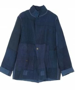 Mieko Mintz Jackets Frayed Patch Kantha Simple Jacket