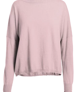 MINNIE ROSE Cotton Frayed Edge Crewneck Pullover 12 MINNIE ROSE Cotton Frayed Edge Crewneck Pullover