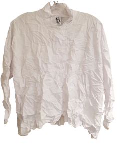 MSQUARE Mandarin Crinkle Swing Shirt Tops