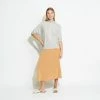 KOKUN Dolman Funnel Neck Sweater