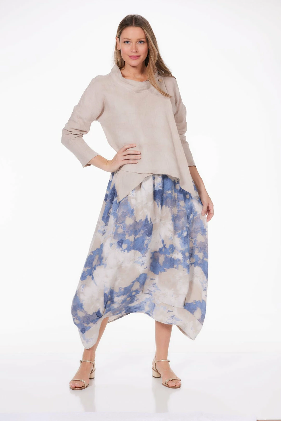 Lands Downunder Watercolor Skirt 1 Lands Downunder Watercolor Skirt