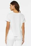 NYDJ Cuffed Short Sleeve Crew Neck Pocket Tee 4 NYDJ Cuffed Short Sleeve Crew Neck Pocket Tee