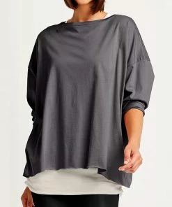 PLANET Tops Boxy Basic Tee One Size