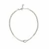 CHANOUR Accessories Pewter Necklace With Crystal