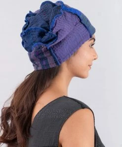 Mieko Mintz Stripe Rallis Kantha Patchwork Hat Mieko Mintz