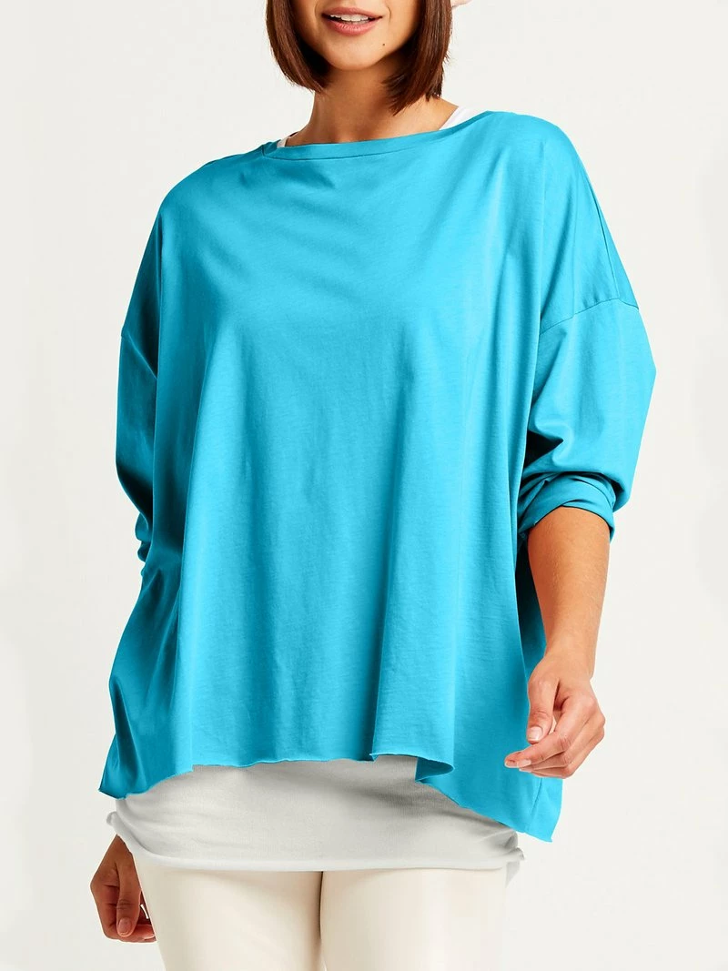 PLANET Tops Boxy Basic Tee One Size