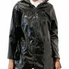 MYCRA PAC Black Patent Raincoat