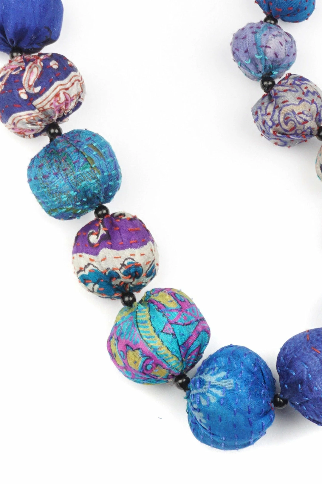 Mieko Mintz Vintage Silk Kantha Nuts Medium 4 Mieko Mintz Vintage Silk Kantha Nuts Medium