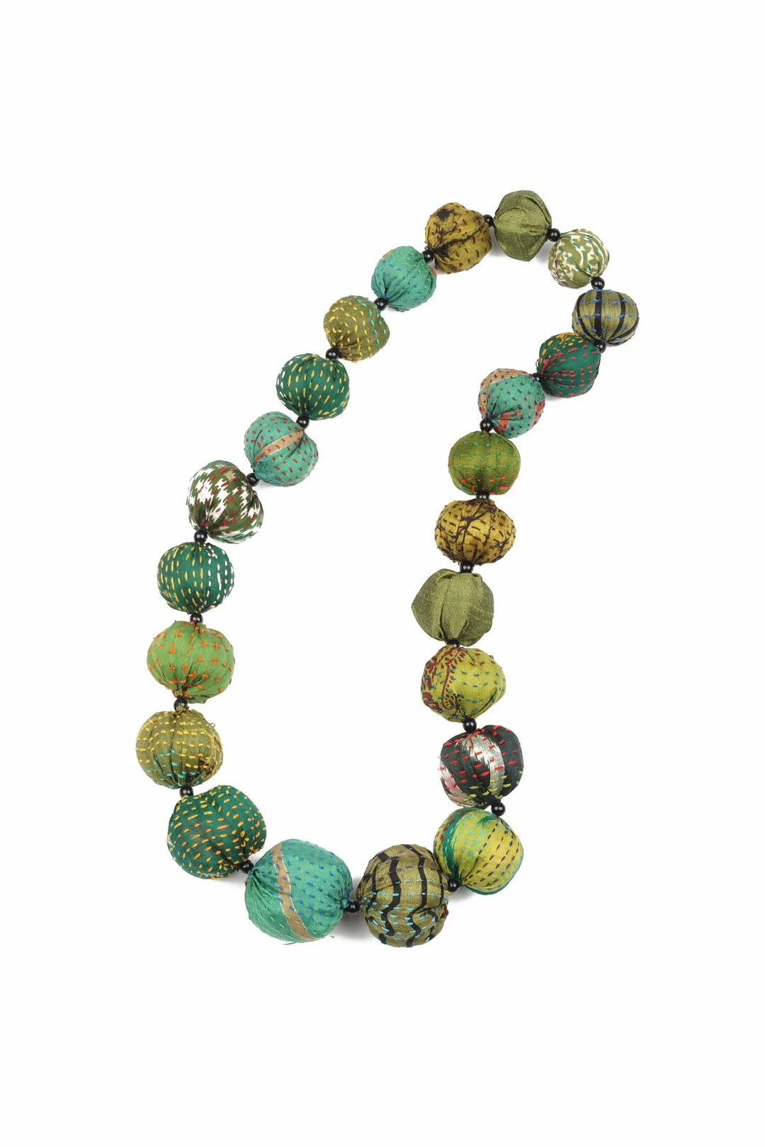 Mieko Mintz Vintage Silk Kantha Nuts Medium 1 Mieko Mintz Vintage Silk Kantha Nuts Medium