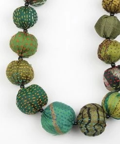 Mieko Mintz Vintage Silk Kantha Nuts Medium