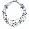 SEALILLY Accessories Layer Necklace With Blue Geode