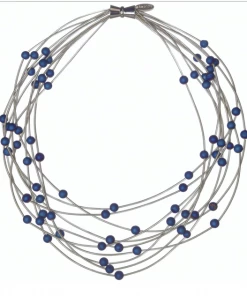 SEALILLY Accessories Layer Necklace With Blue Geode
