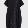 ALEMBIKA Dresses Urban Black Circles Panel Dress