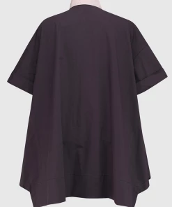 ALEMBIKA Urban Two Tone Cotton Shirt Tops