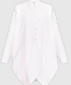 ALEMBIKA White Urban Long Sleeve Top Tops