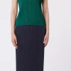 Pleats Please Monthly Colors March Top Deep Green