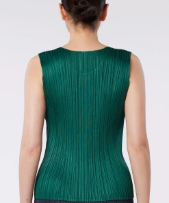 Pleats Please Monthly Colors March Top Deep Green