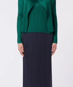 Pleats Please Monthly Colors March Cardigan Deep Green Tops