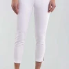 LISETTE Pants White Laguna Petal Crop Pant