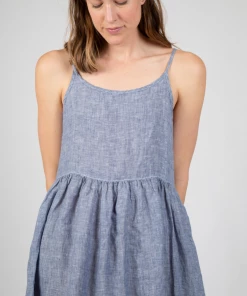 CP SHADES Blue Chambray Hazel Dress