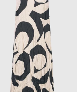 ALEMBIKA Sleeveless Cream Swirl Dress