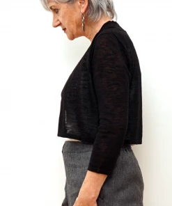 Foil Tops Black Summer Shrug