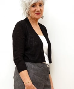 Foil Tops Black Summer Shrug