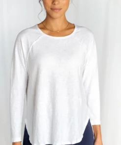 CUT LOOSE Long Sleeve Ruching Back Top
