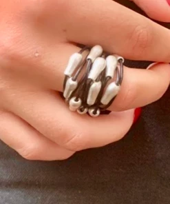 Escape From Paris Escape From Paris Black Multi Strand Ring