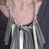 Escape From Paris Escape From Paris Grey Multi Dangle Chain Necklace