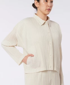 Pleats Please Ramie Denim Jacket Tops 6 Pleats Please Ramie Denim Jacket Tops