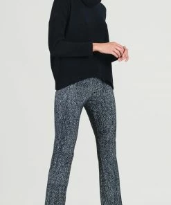 CLARA S. Tops Soft Ribbed Turtleneck To W/Tipped Hem