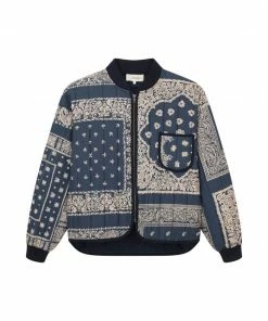 THE GREAT The Quilted Bomber In Navy