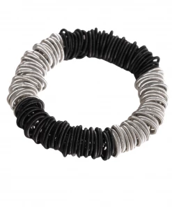 SEALILLY Small Spring Ring Bracelet Silver/black