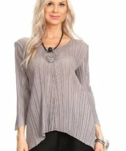 VANITE Stretch Asymmetric Tunic